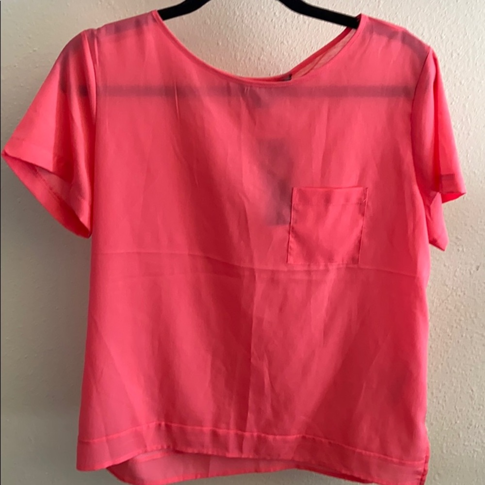 Pink Pocket Top